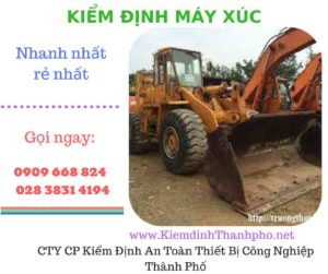 hình ảnh kiểm định máy xúc