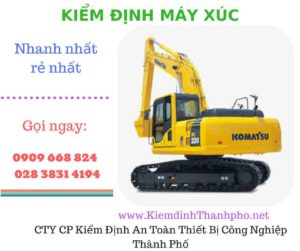 hình ảnh kiểm định máy xúc