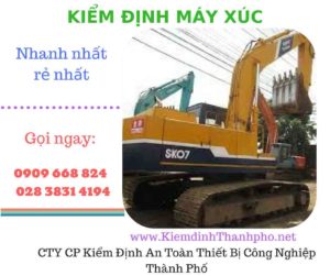 hình ảnh kiểm định máy xúc