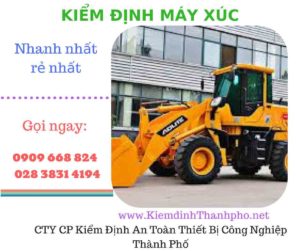 hình ảnh kiểm định máy xúc