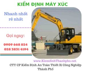 hình ảnh kiểm định máy xúc