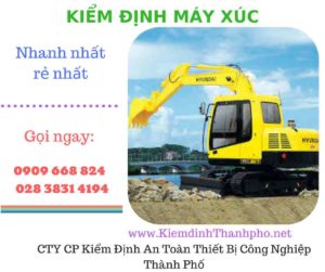 hình ảnh kiểm định máy xúc