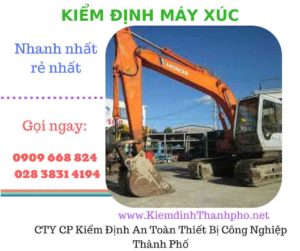 hình ảnh kiểm định máy xúc