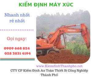 hình ảnh kiểm định máy xúc