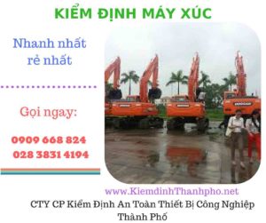 hình ảnh kiểm định máy xúc