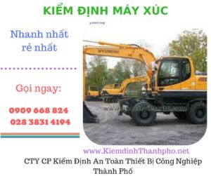 hình ảnh kiểm định máy xúc