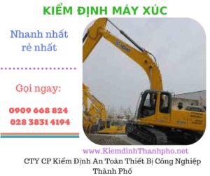 hình ảnh kiểm định máy xúc