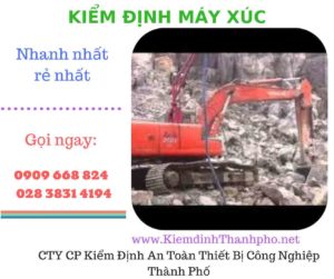 hình ảnh kiểm định máy xúc