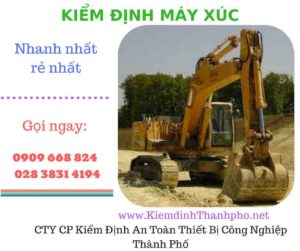 hình ảnh kiểm định máy xúc