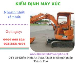 hình ảnh kiểm định máy xúc