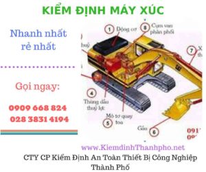 hình ảnh kiểm định máy xúc