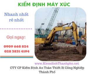 hình ảnh kiểm định máy xúc