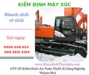 hình ảnh kiểm định máy xúc