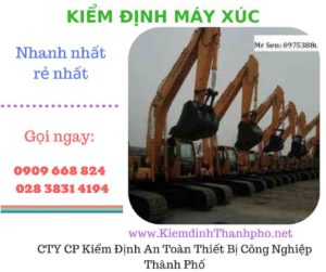 hình ảnh kiểm định máy xúc