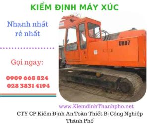 hình ảnh kiểm định máy xúc