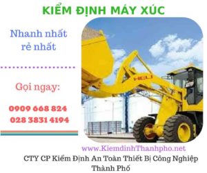 hình ảnh kiểm định máy xúc