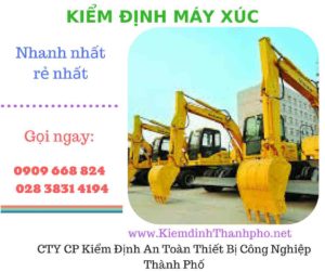 hình ảnh kiểm định máy xúc