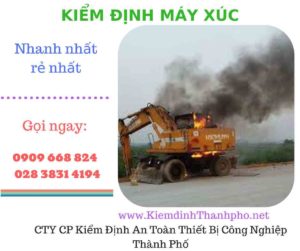 hình ảnh kiểm định máy xúc