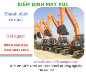 hình ảnh kiểm định máy xúc