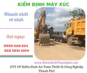 hình ảnh kiểm định máy xúc