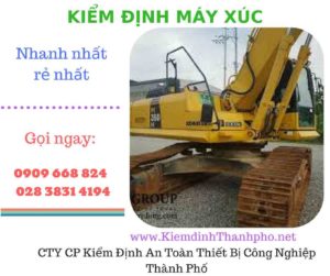 hình ảnh kiểm định máy xúcv