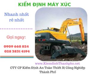 hình ảnh kiểm định máy xúc