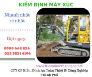 hình ảnh kiểm định máy xúc