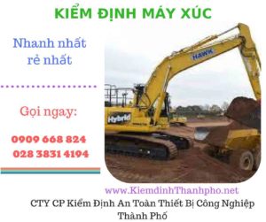 hình ảnh kiểm định máy xúc