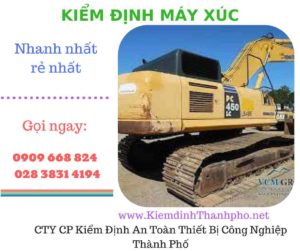 hình ảnh kiểm định máy xúc