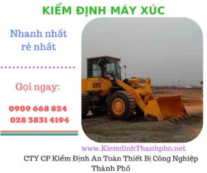 hình ảnh kiểm định máy xúc