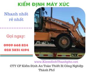 hình ảnh kiểm định máy xúc