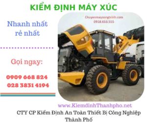 hình ảnh kiểm định máy xúc