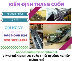 hình ảnh kiểm định thang cuốn