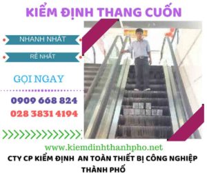 hình ảnh kiểm định thang cuốn