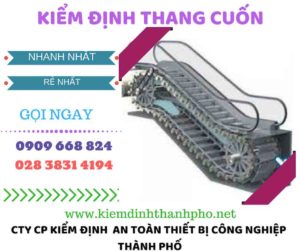 hình ảnh kiểm định thang cuốn