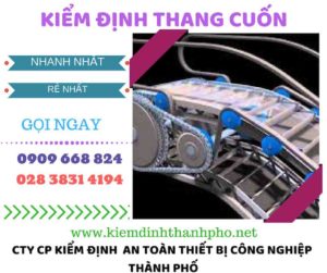 hình ảnh kiểm định thang cuốn