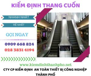 hình ảnh kiểm định thang cuốn