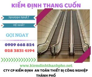 hình ảnh kiểm định thang cuốn