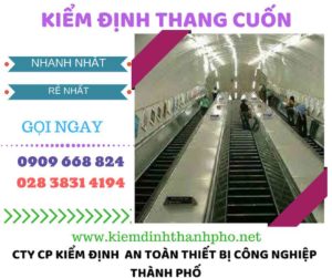 hình ảnh kiểm định thang cuốn