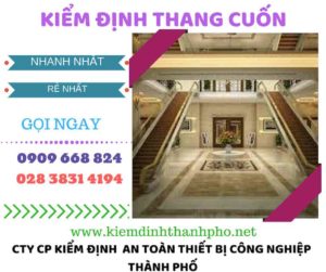 hình ảnh kiểm định thang cuốn