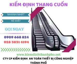 hình ảnh kiểm định thang cuốn