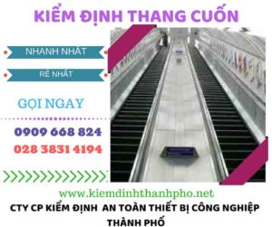 hình ảnh kiểm định thang cuốn