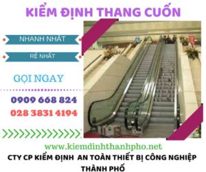 hình ảnh kiểm định thang cuốn