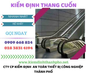 hình ảnh kiểm định thang cuốn