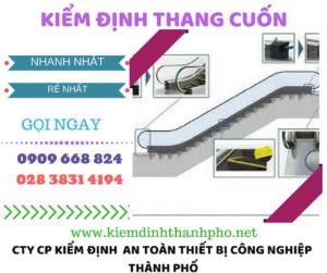 hình ảnh kiểm định thang cuốn