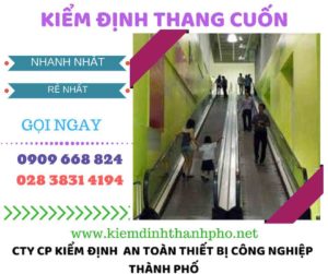 hình ảnh kiểm định thang cuốn