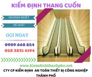 hình ảnh kiểm định thang cuốn