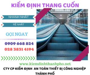 hình ảnh kiểm định thang cuốn