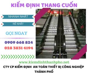 hình ảnh kiểm định thang cuốn