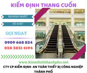 hình ảnh kiểm định thang cuốn